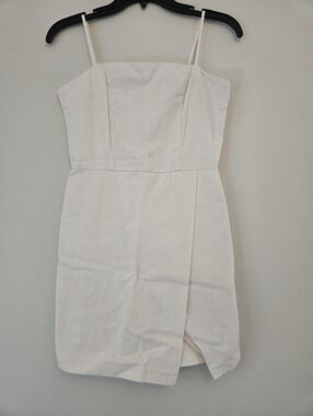 Altar'd State White Cotton Romper XS Square Neck Bridal Shower Vacation Romper